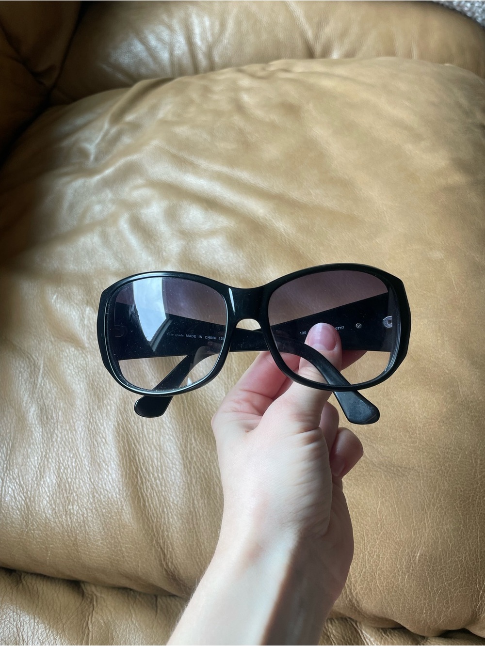 Kate Spade classic Nicolette black oversized sunglasses